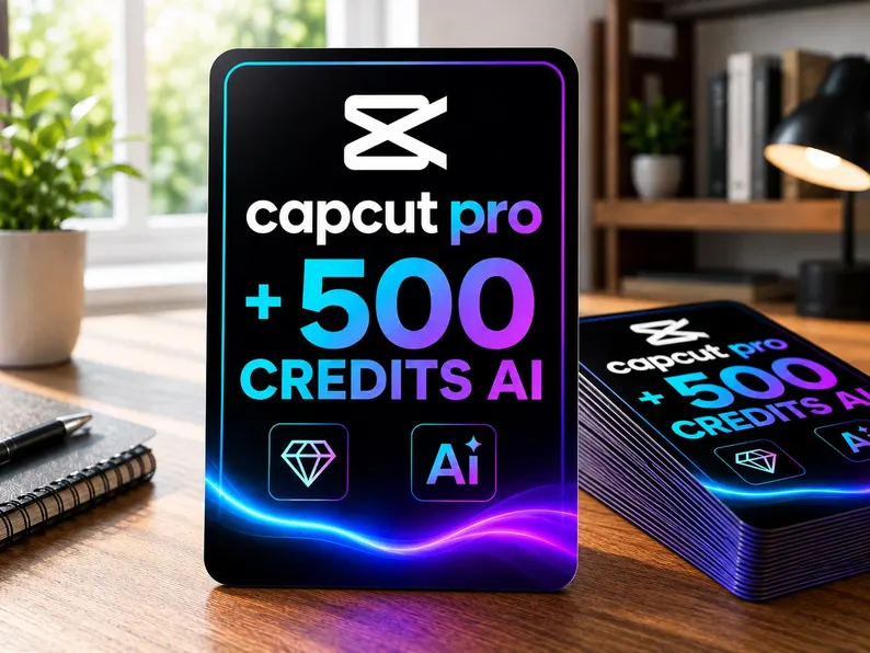 CapCut Pro Subscription | 1 Month + 500 AI Credits | Premium Video Editing and AI Tools | PC Mobile | Fast Digital Delivery