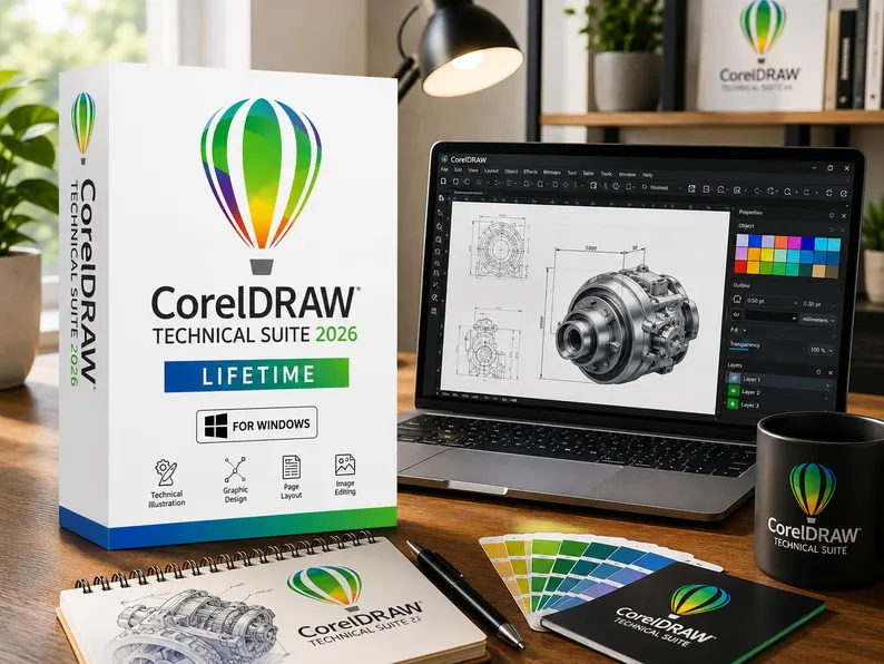 CorelDRAW 2026 Technical Suite | Windows Only | Technical Illustration and Vector Design | Digital Delivery