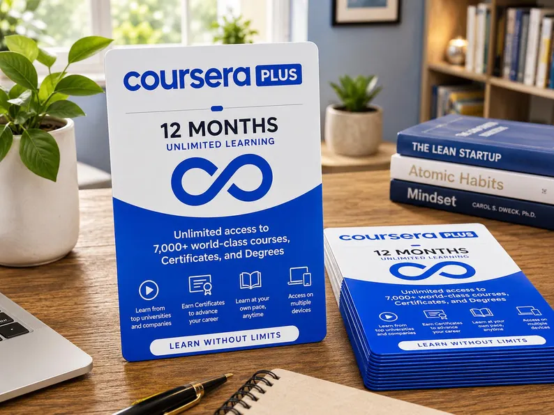 Coursera Plus Subscription 1 Year | 1 Device | Online Courses and Professional Certificates | Windows PC Access | Digital Delivery