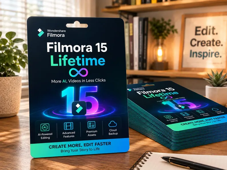 Filmora 15 Lifetime Wondershare Filmora 15 Video Editor AI Editing Tools & Advanced Features