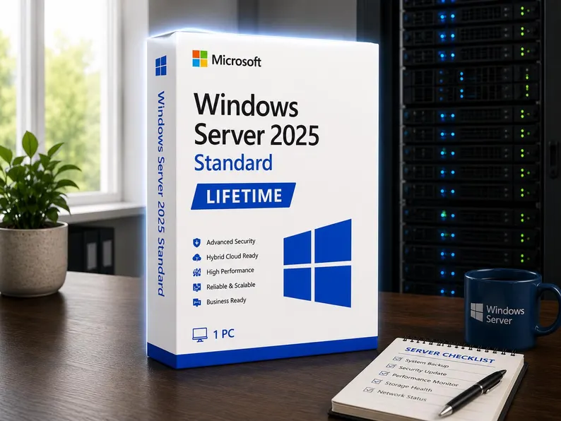 License Windows Server 2025 Standard | Lifetime License | 1 PC | Server OS Activation | Fast Digital Delivery